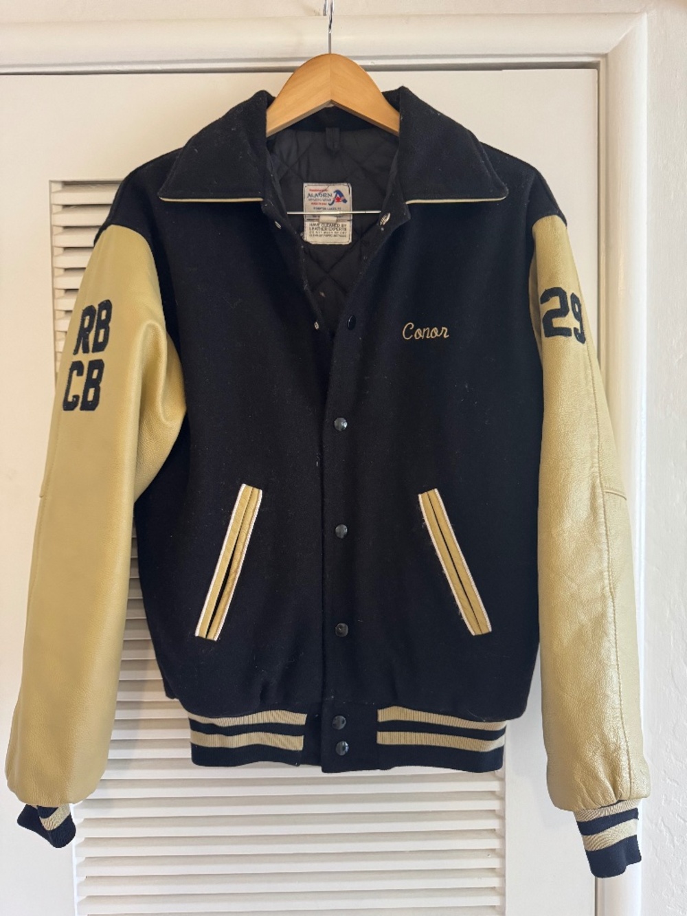 Leather Varsity Jacket